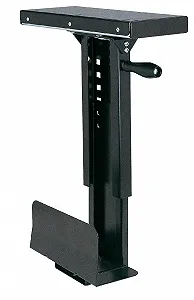 Кріплення для ПК ROLINE Slim, Настільна підставка для комп'ютера, Розсувна та регульована, чорна - Фото 1