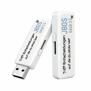 USB-флеш-накопичувач JBOS Slider 64GB USB 3.0 White synthetic.ua - Фото 1