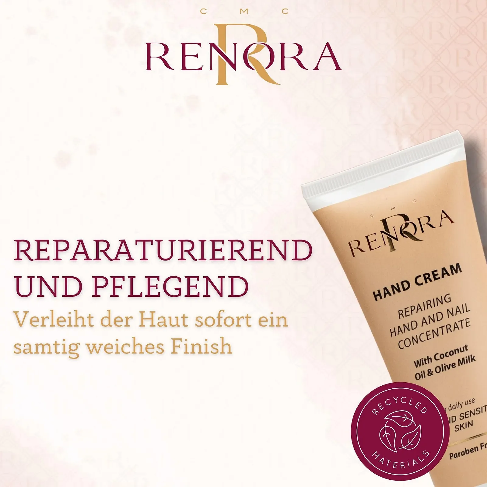 Крем для рук Renora Відновлюючий концентрат для рук та нігтів з органічним кокосовим молоком 75 мл, фото №2