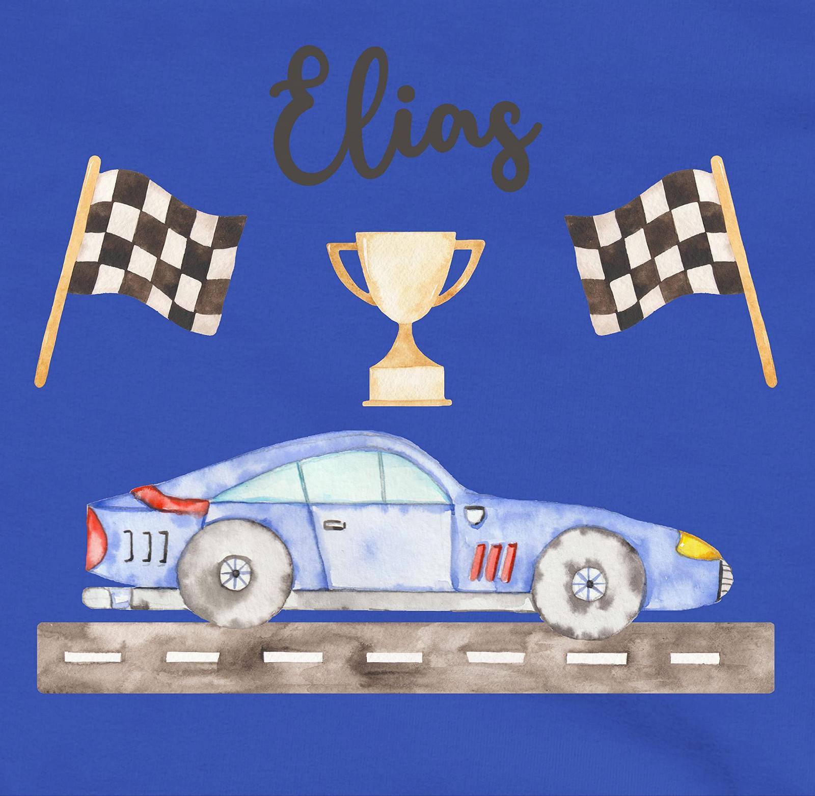 Детская толстовка Shirtracer Автомобиль - Гоночный автомобиль Спортивный автомобиль Гоночный автомобиль Гоночный автомобиль Гоночный автомобиль Гоночный автомобиль Гоночный автомобиль Гоночный автомобиль Semmel с именем, фото №2