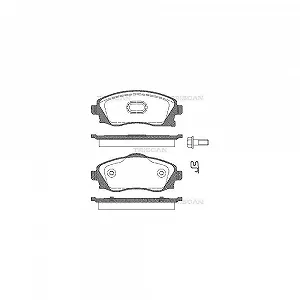 Комплект тормозных колодок TRISCAN 8110 24018 для OPEL VAUXHALL передняя ось - Фото 1