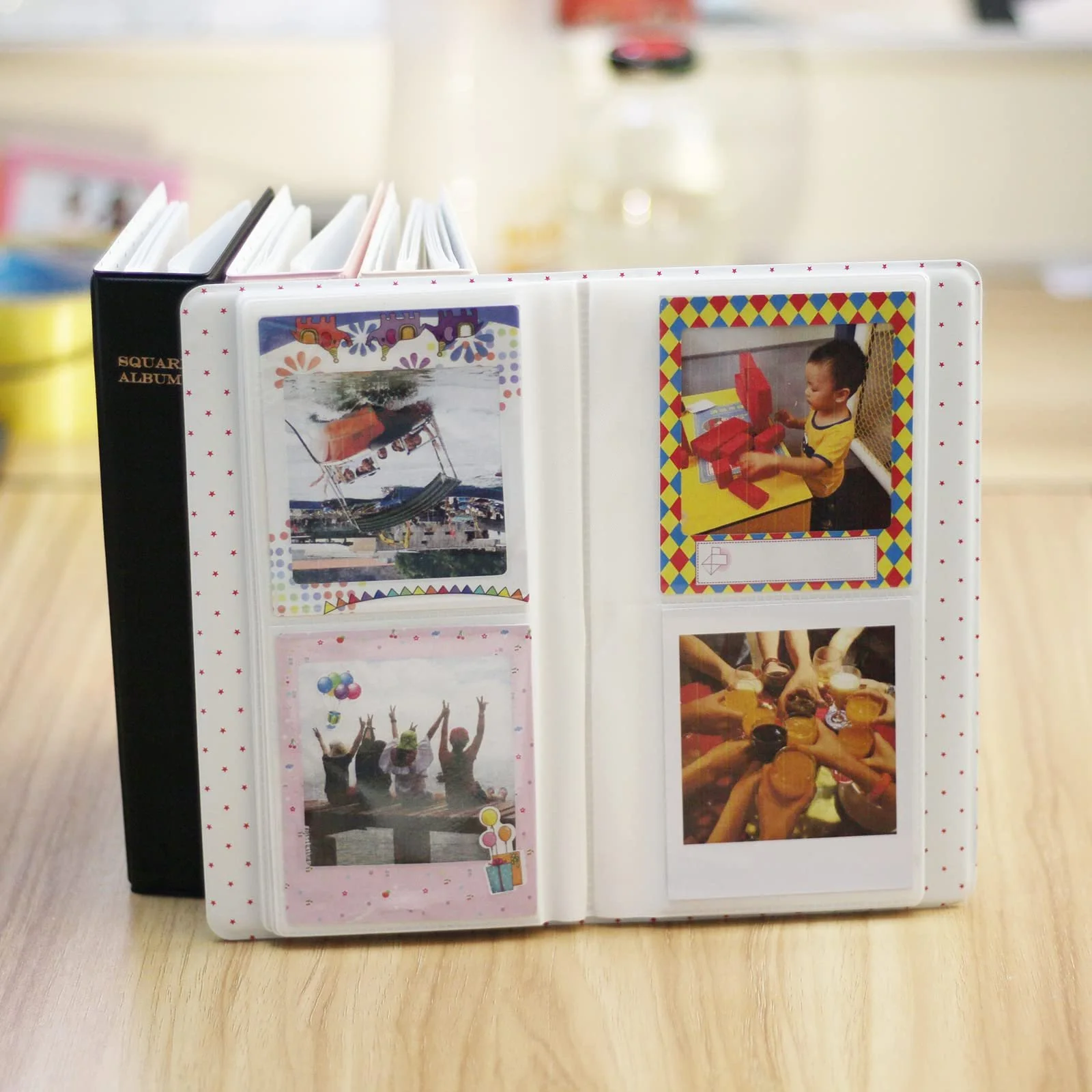 Міні-фотоальбом MUZIRI KINOKOO Fuji Instax Square SQ1 SQ20 SQ10 SQ6 / Share SP-3 PVC Leather 64 Pockets Pink, фото №6 Міні-фотоальбом MUZIRI KINOKOO Fuji Instax Square SQ1 SQ20 SQ10 SQ6 / Share SP-3 PVC Leather 64 Pockets Pink, фото №6