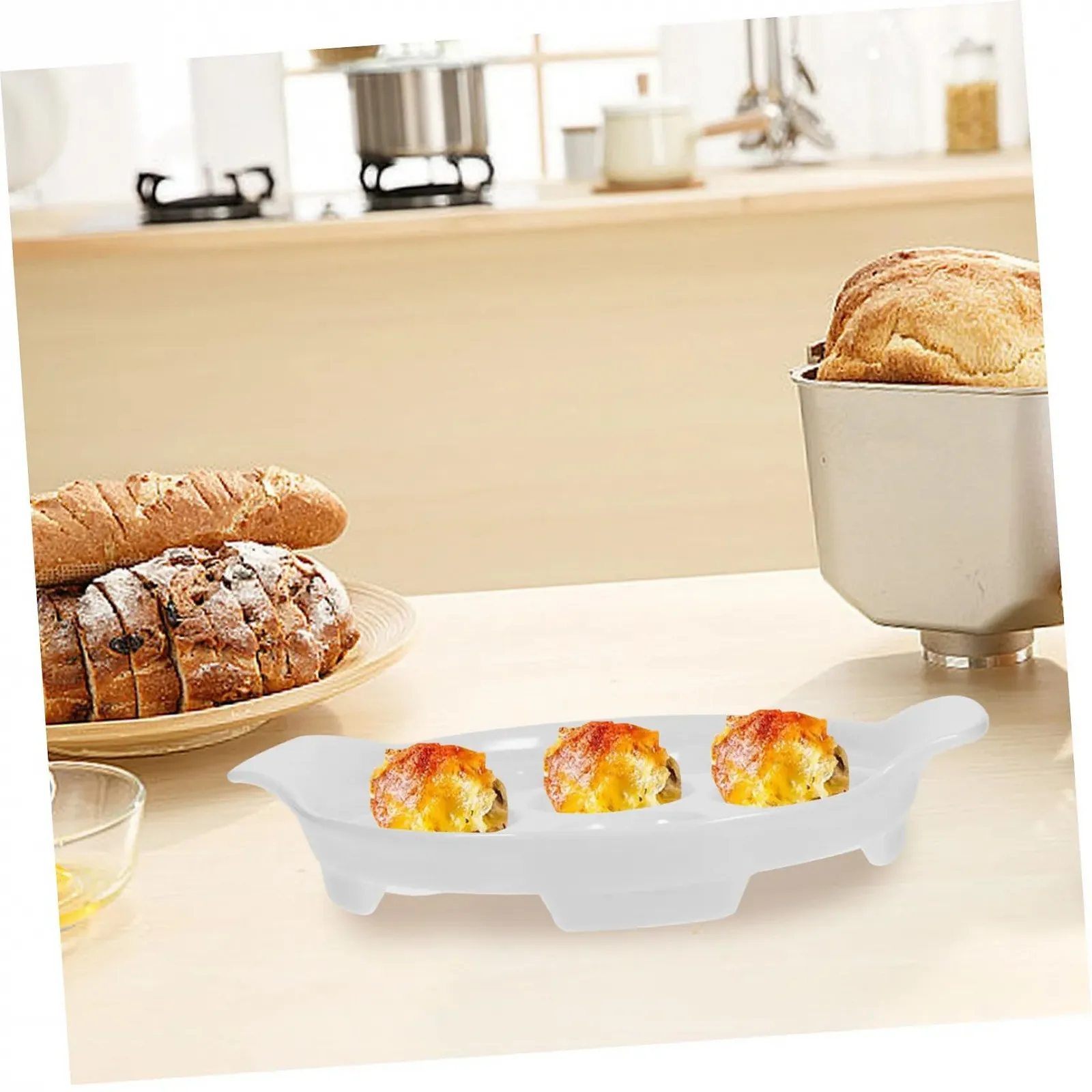 Набор форм для эскарго TOYANDONA 4 шт. Керамические термостойкие для улиток и морепродуктов, фото №7