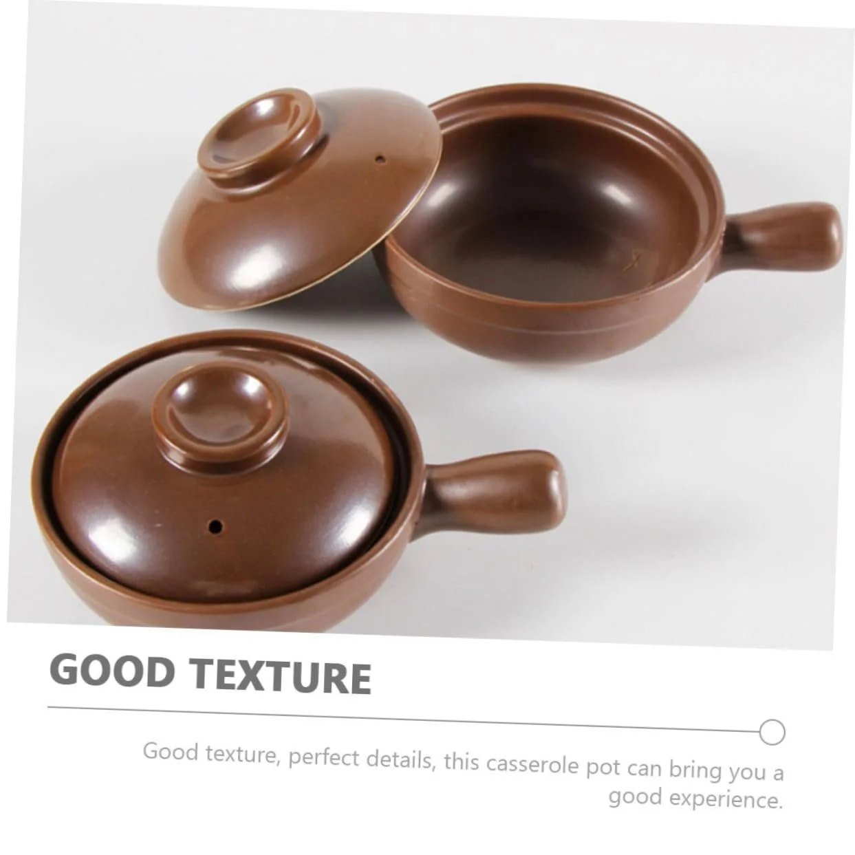 Каструля-кокотниця LIFKOME керамічна жаростійка з кришкою, фото №8