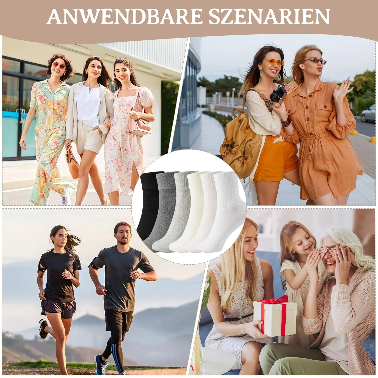 Шкарпетки в рубчик Жіночі Білі 35-41, фото №7