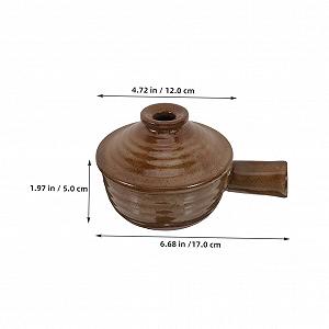 Набор керамических кастрюль 2 шт. в японском стиле с крышками термостойкие для микроволновой печи synthetic.ua - Фото 1