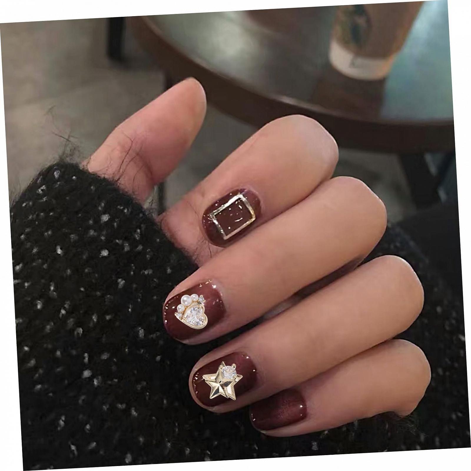 Наклейки для ногтей FRCOLOR 15 шт., декоративные наклейки для ногтей, декоративная наклейка для ногтей DIY, наклейки для ногтей DIY, 3d Haoshi, фото №7