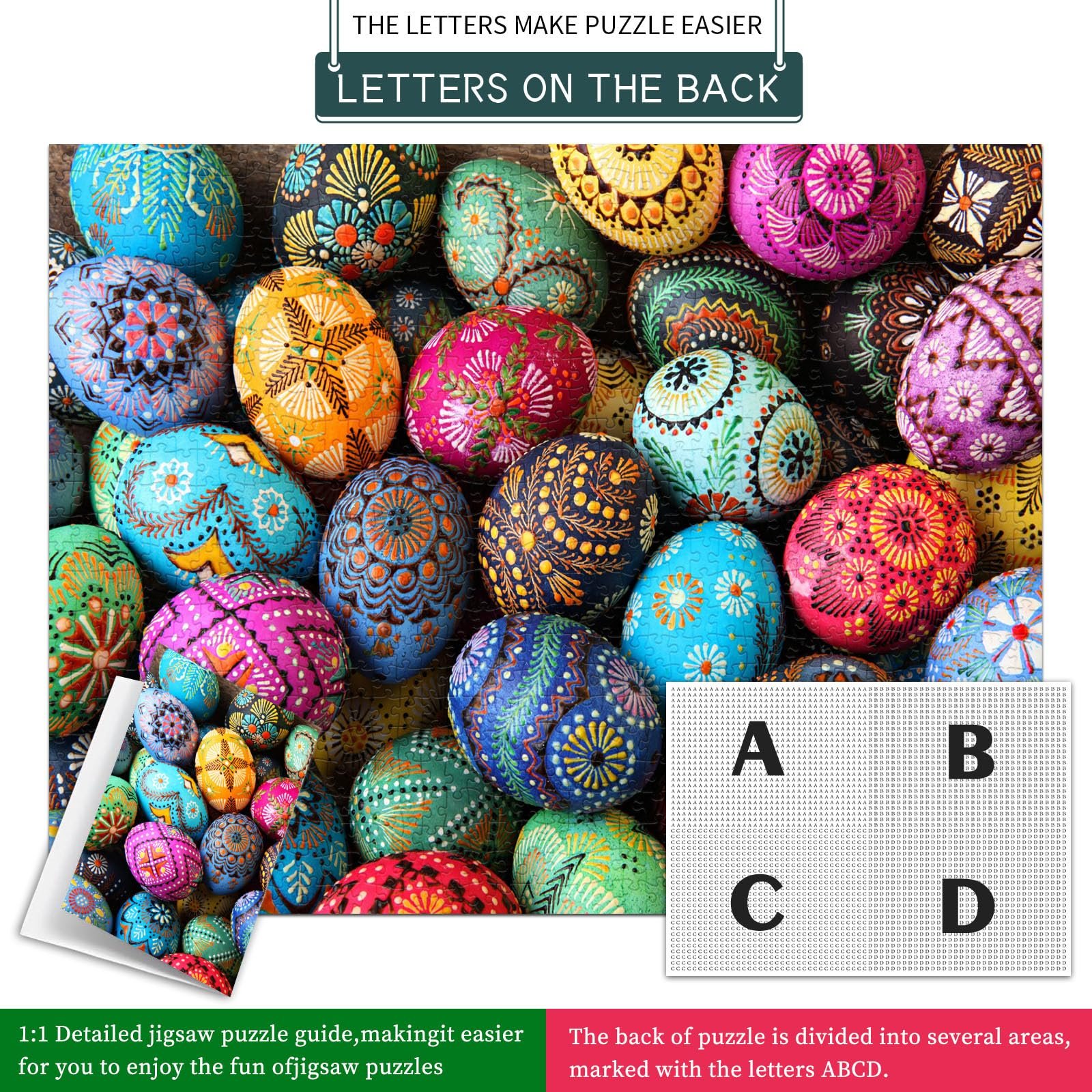 Пазл HUADADA Великодні яйця 1000 деталей, фото №7