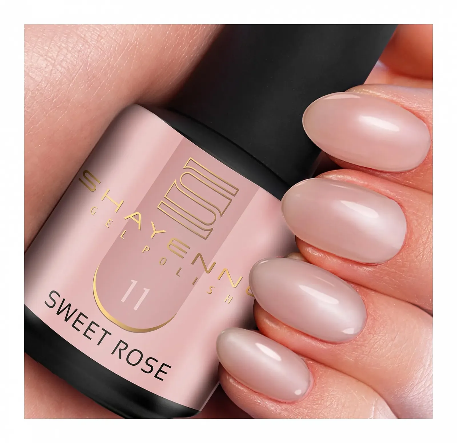 Гель-лак SHAYENNE 11 Sweet Rose Pink, 15 мл, розовый, фото №1