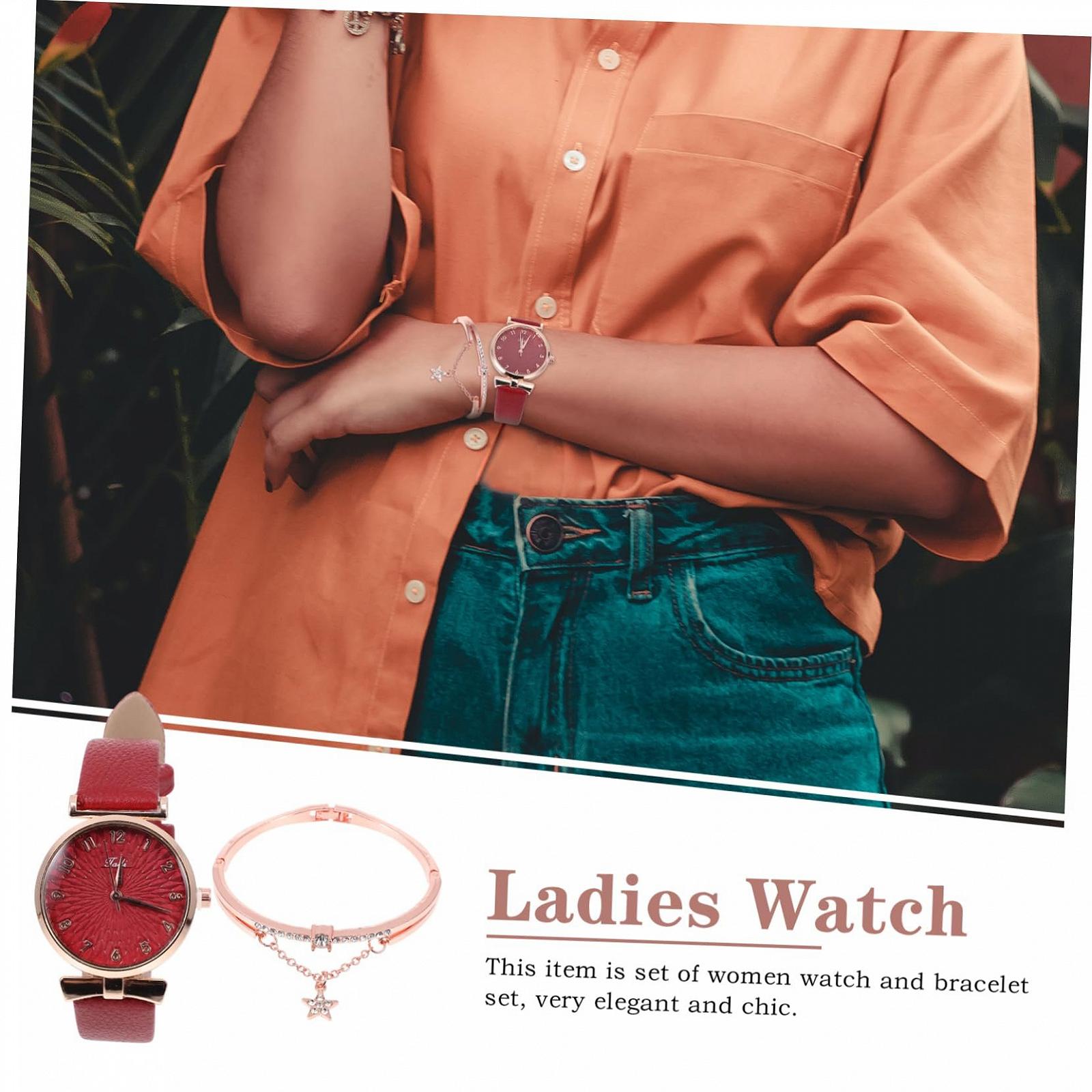 Жіночий Годинник OATIPHO Білий, червоний, фото №4 Жіночий Годинник OATIPHO Білий, червоний, фото №4