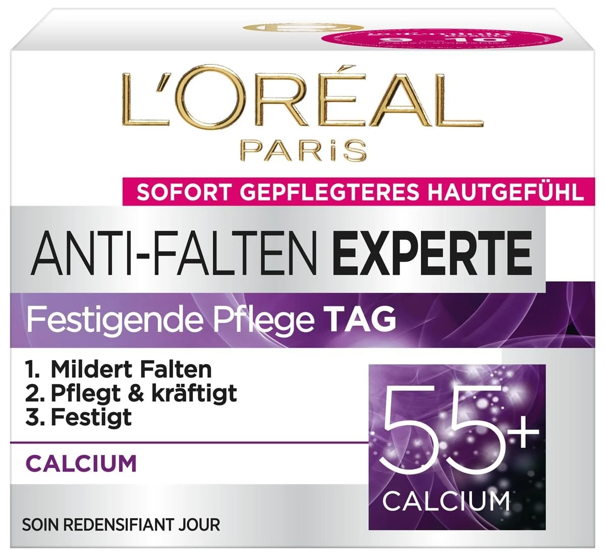 Денний крем L'Oréal Paris Wrinkle Expert 55+ Calcium 50 мл, фото №5 Денний крем L'Oréal Paris Wrinkle Expert 55+ Calcium 50 мл, фото №5