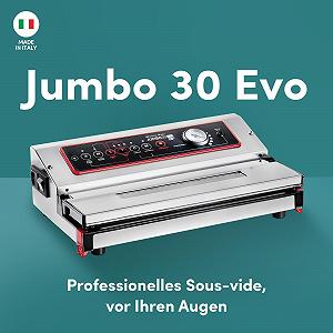 Вакуумный упаковщик Magic Vac Jumbo 30evo 800 mBar, нержавеющая сталь (нержавеющая сталь, 800 мбар, 415 мм, 245 мм, 125 мм, 5 кг) synthetic.ua - Фото 1