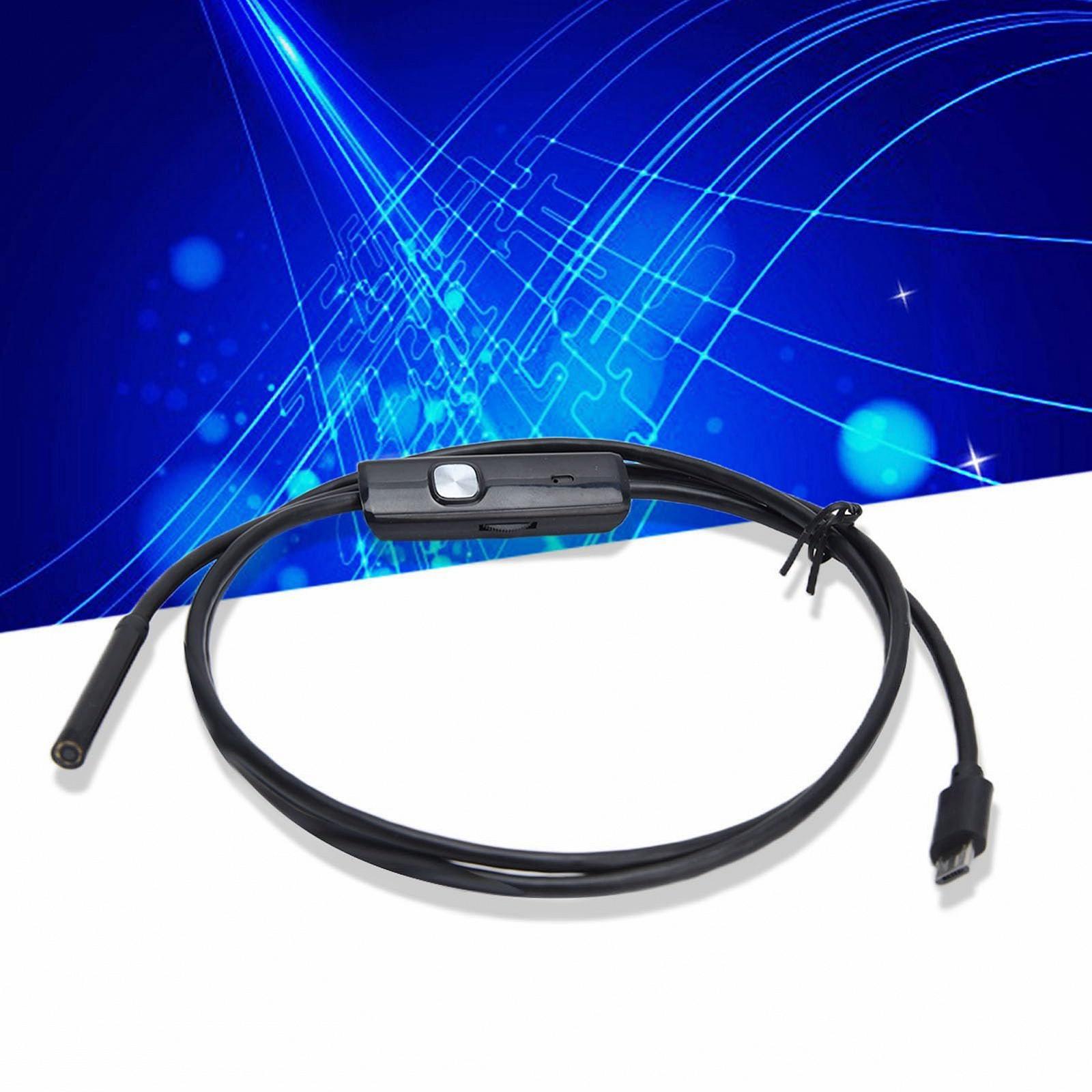 Водонепроницаемая USB камера-эндоскоп с LED подсветкой для Android, 5 м (16.4 фута), черный, фото №8