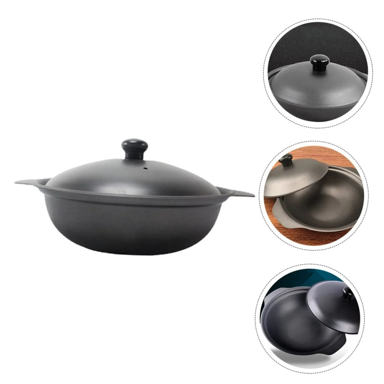 Кастрюля для риса GALPADA Чугунная маленькая с крышкой, фото №7 Кастрюля для риса GALPADA Чугунная маленькая с крышкой, фото №7