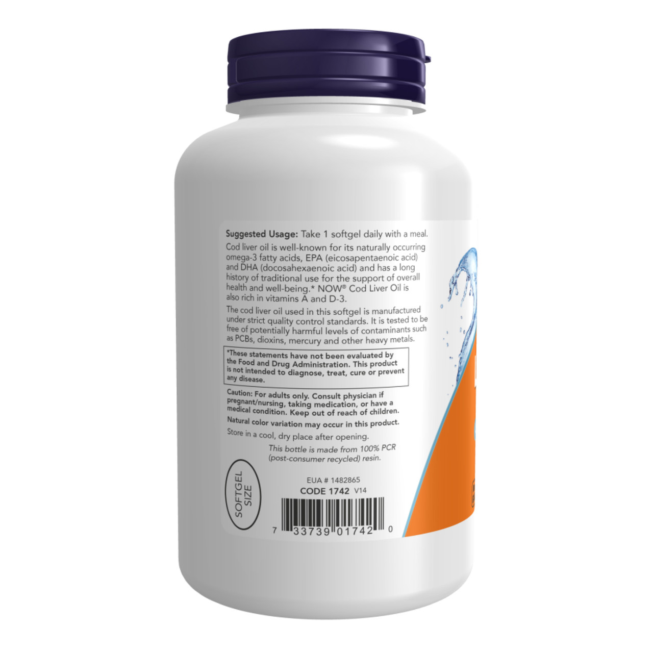 Cod Liver Oil 650mg 250 sgels, фото №3
