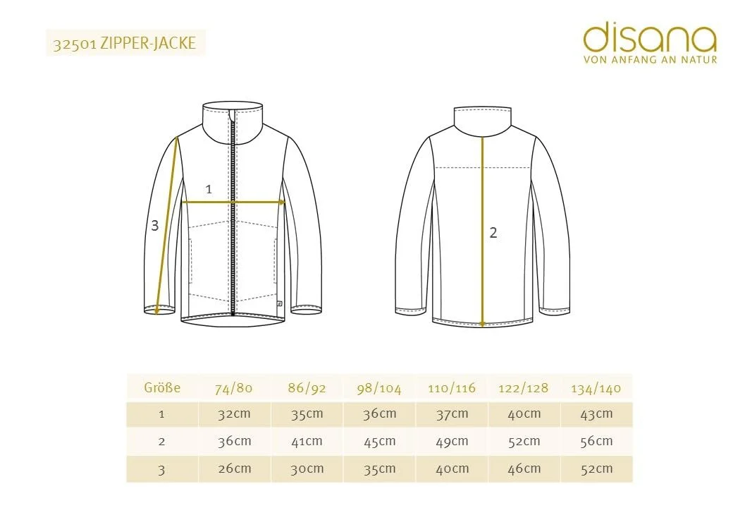 Куртка на блискавці Disana Дитяча куртка Wollwalk Zip | 100% органічна мериносова вовна, фото №4