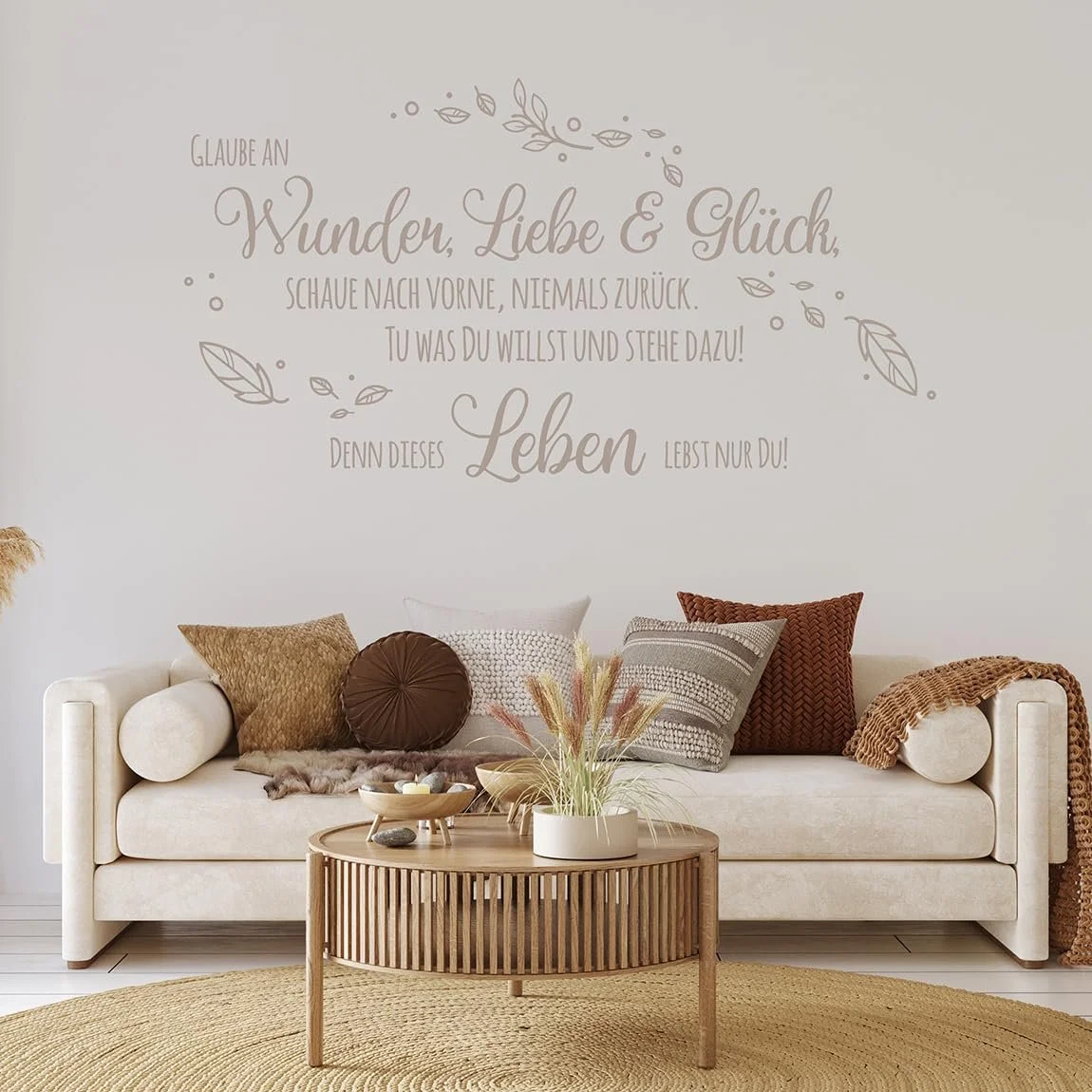 Наклейка на стіну tjapalo pkm489 Напис "Вір у дива" 130 x 58 см Чорна, фото №7