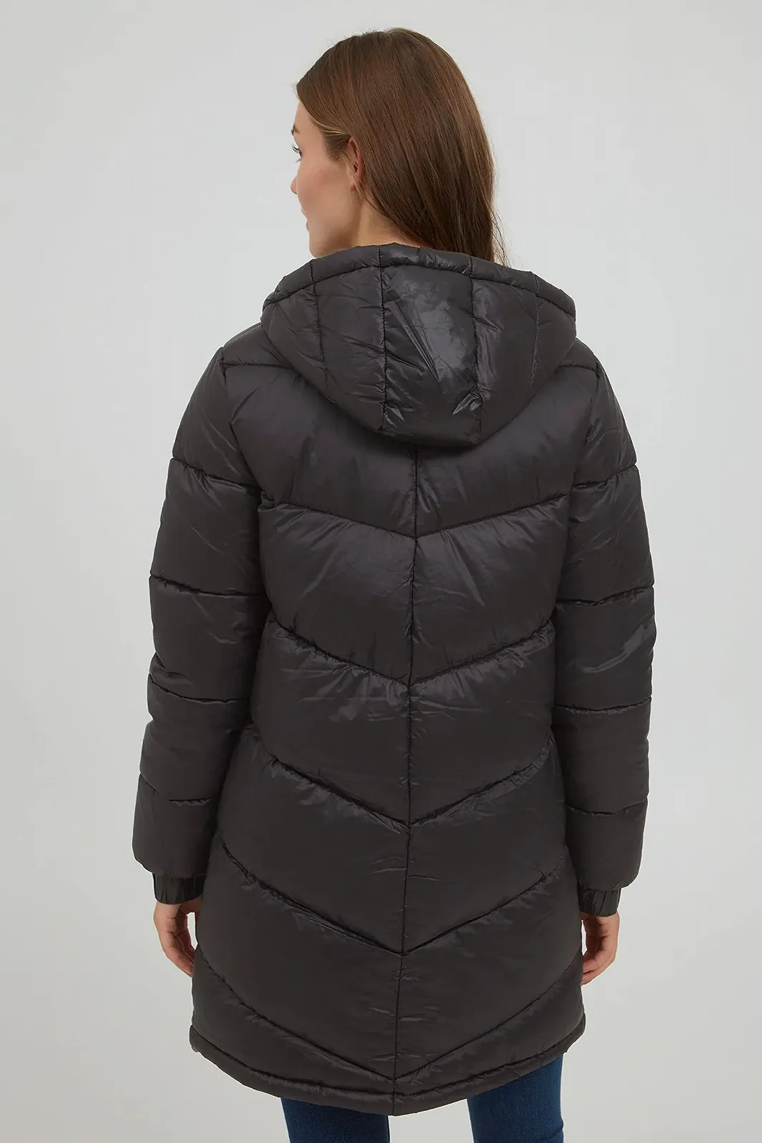 Куртка OXMO OXTabata Женская стеганая зимняя с высоким воротником, фото №4 Куртка OXMO OXTabata Женская стеганая зимняя с высоким воротником, фото №4