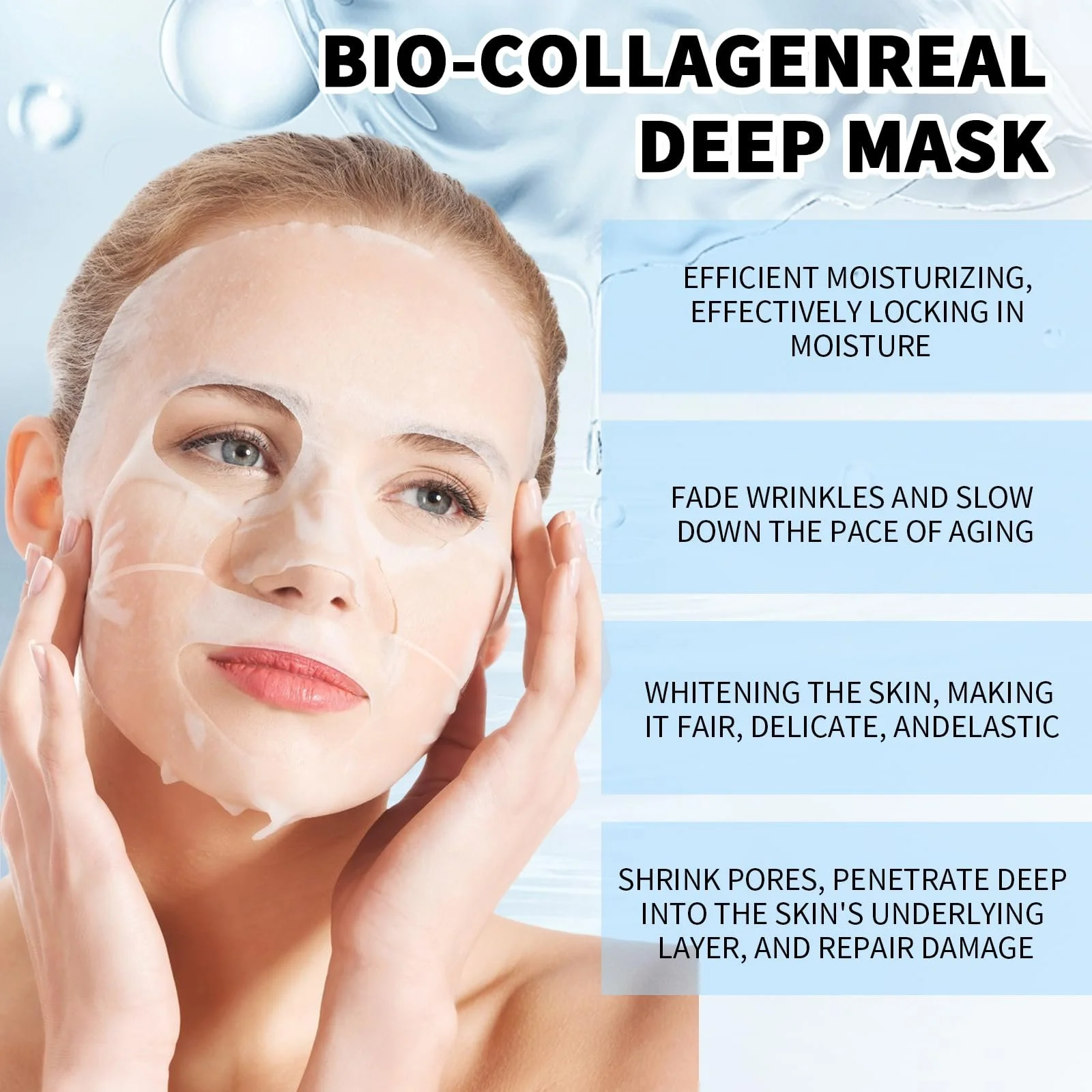 Маска Коллагеновая 4 шт Ночная маска для лица Органическая коллагеновая маска Корейская маска для лица Маска с глубоким коллагеном Коллагеновая маска, фото №3 Маска Коллагеновая 4 шт Ночная маска для лица Органическая коллагеновая маска Корейская маска для лица Маска с глубоким коллагеном Коллагеновая маска, фото №3