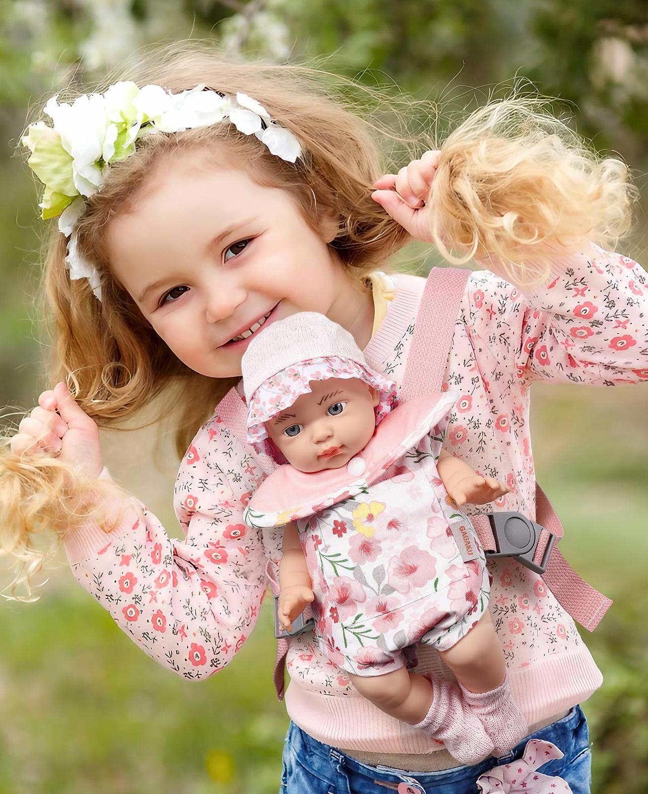 Кукла GAGAKU 30 см с переноской для девочек, аксессуары для переноски, фото №6 Кукла GAGAKU 30 см с переноской для девочек, аксессуары для переноски, фото №6