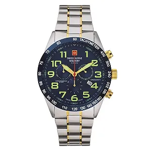 Чоловічий годинник Хронограф Swiss Alpine Military 7047.9, нержавіюча сталь - Фото 1