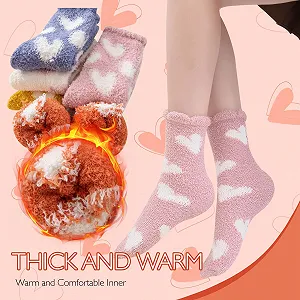 Шкарпетки Жіночі 39-42 М'які Кораловий Фліс (5 пар) synthetic.ua - Фото 1