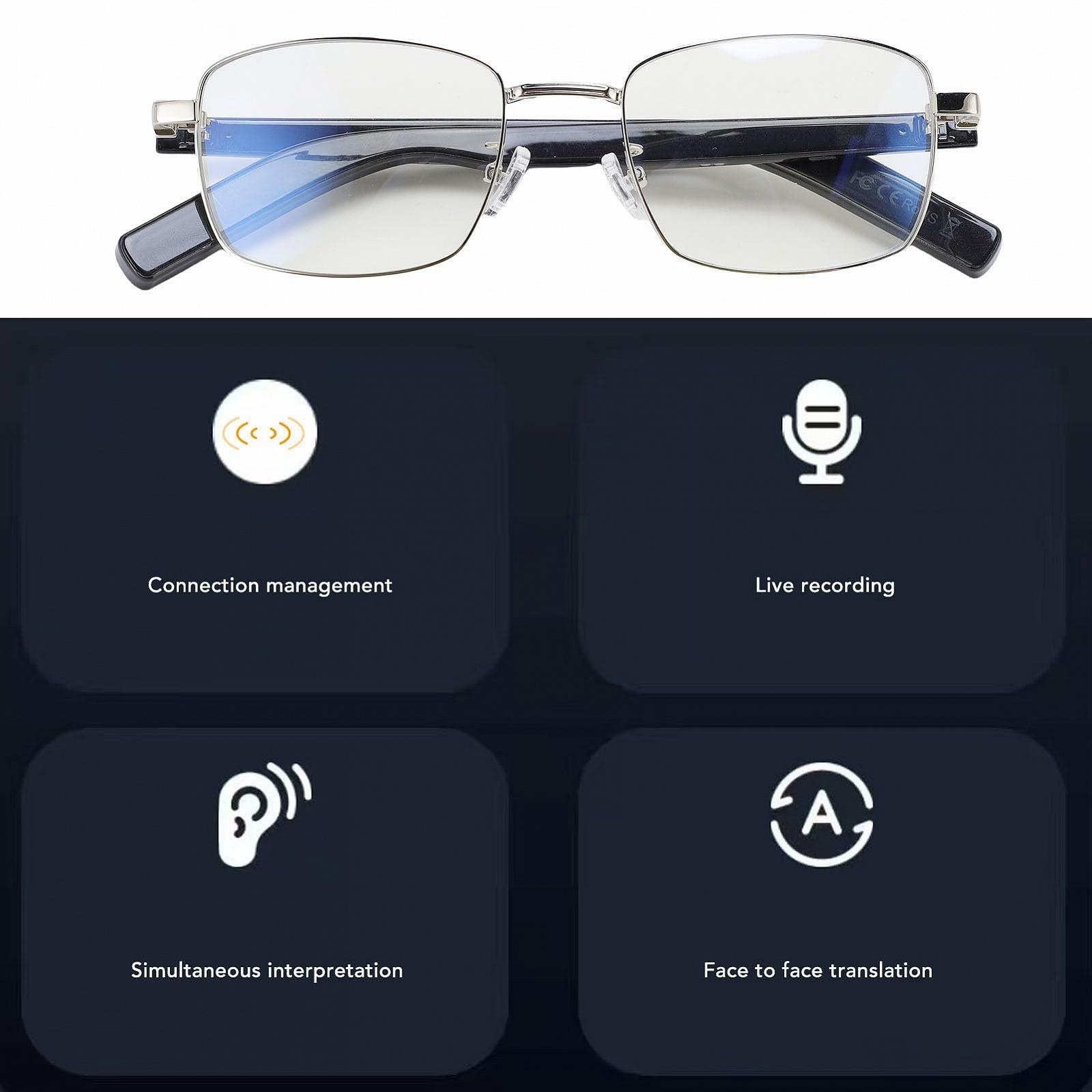 Розумні окуляри, AI окуляри-перекладачі з мікрофоном та динаміком, фото №2