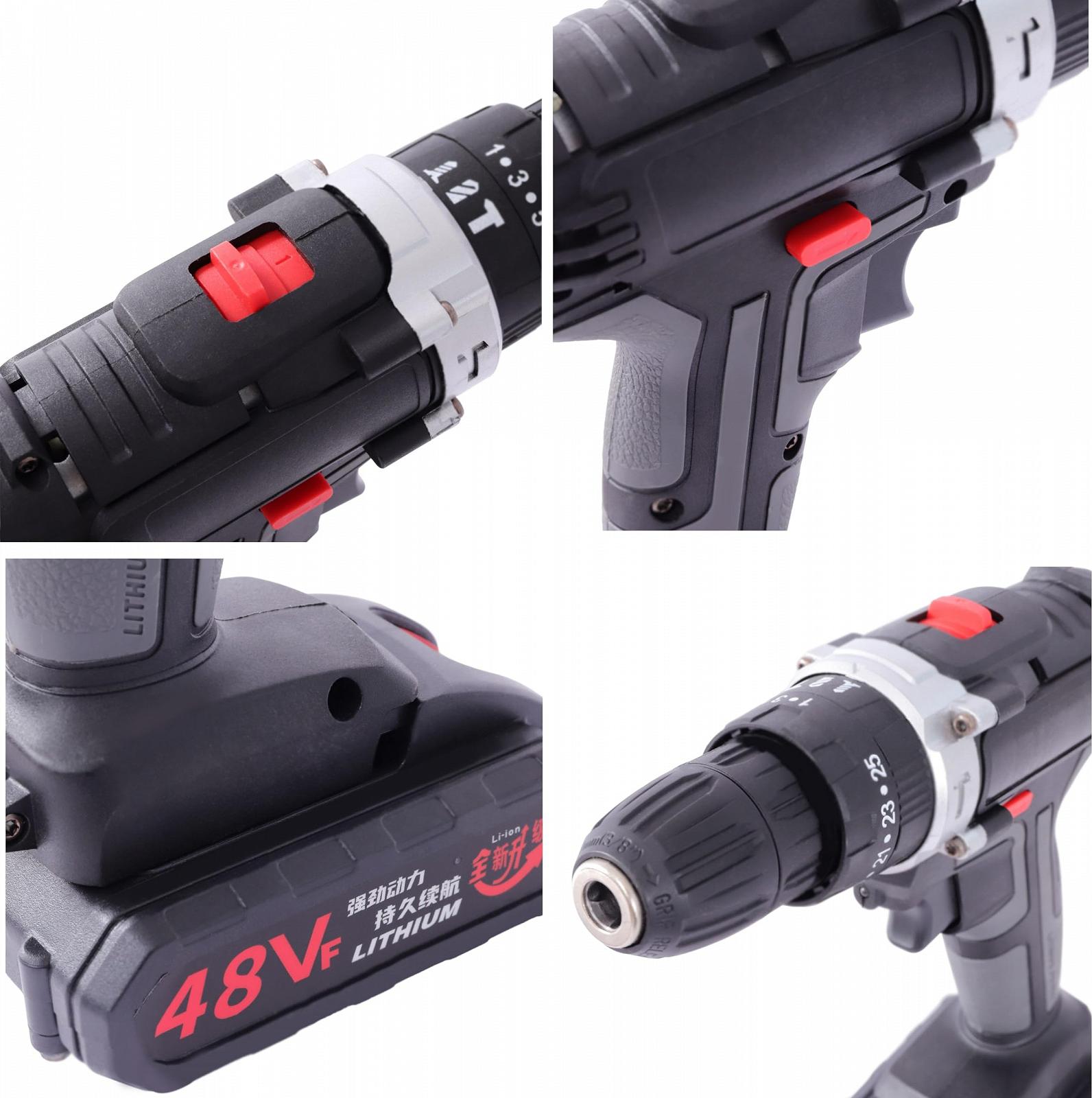 Шуруповерт JAYEUW 48VF Аккумуляторный Светодиодный с 2 батареями 220 В 1350 об/мин, фото №6