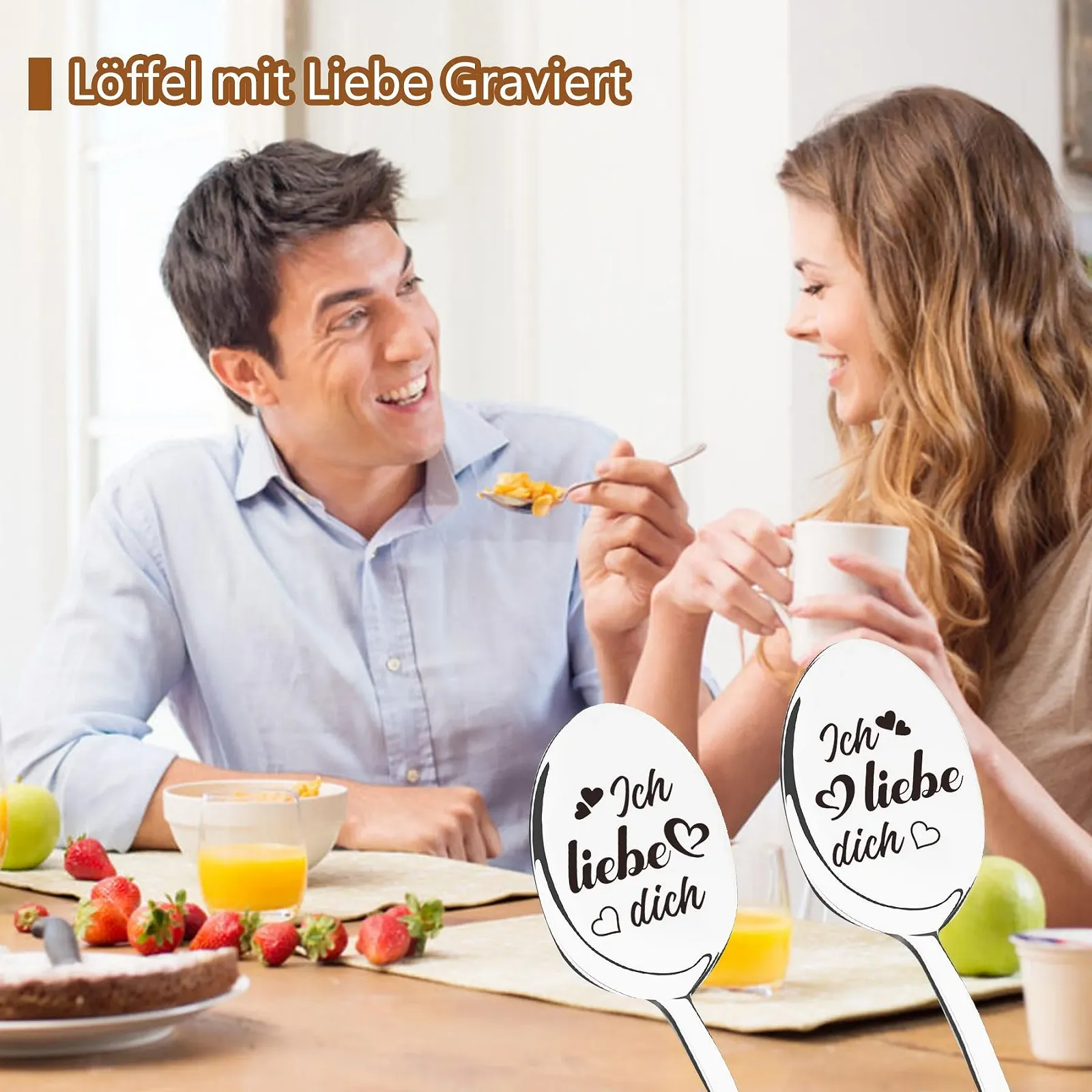 Ложка I Love You, Сріблястий, фото №7