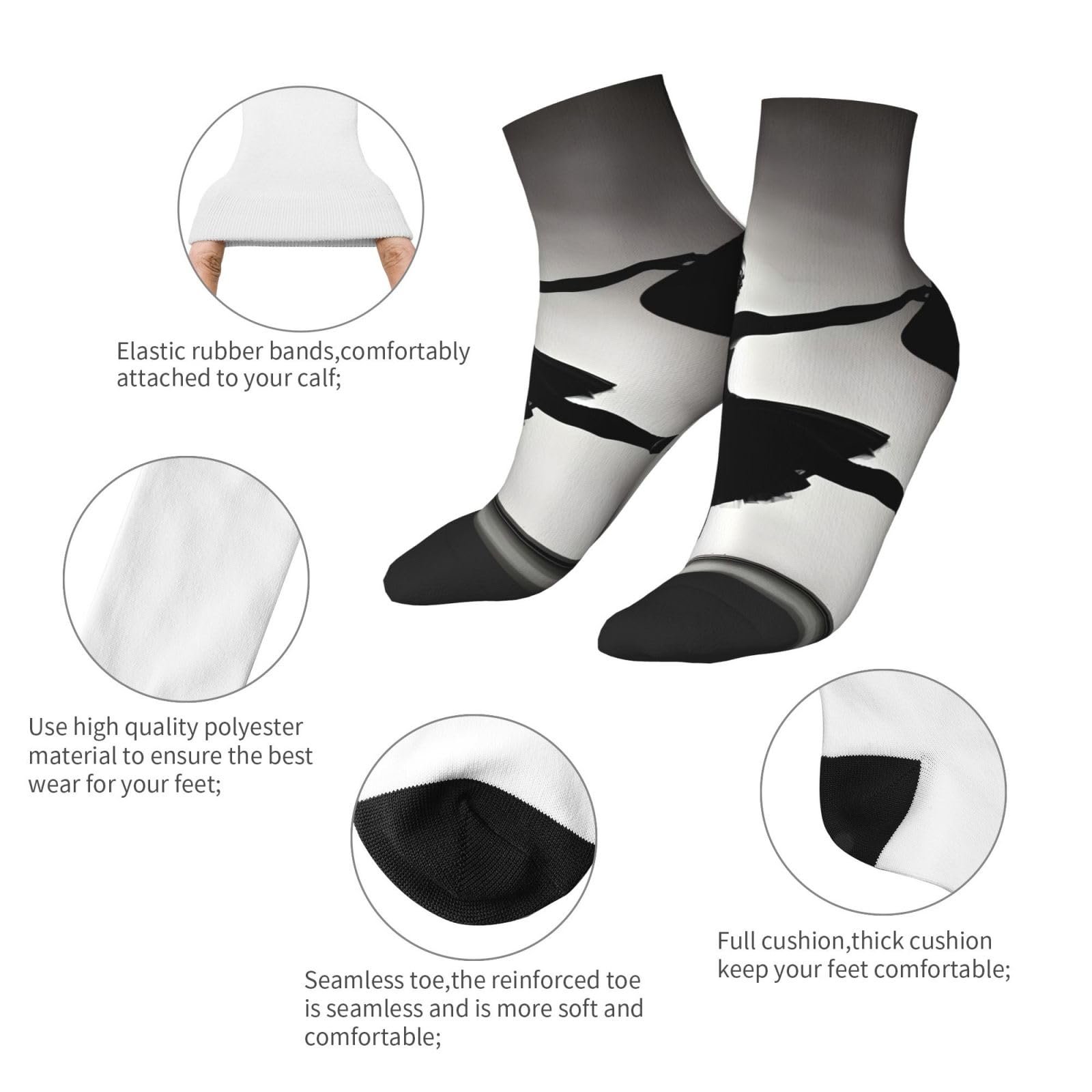 Носки SSIMOO Ballerina Dance Модные удобные носки для взрослых, повседневные носки, подходят для любого времени года, Ballerina Dance, один размер, фото №6