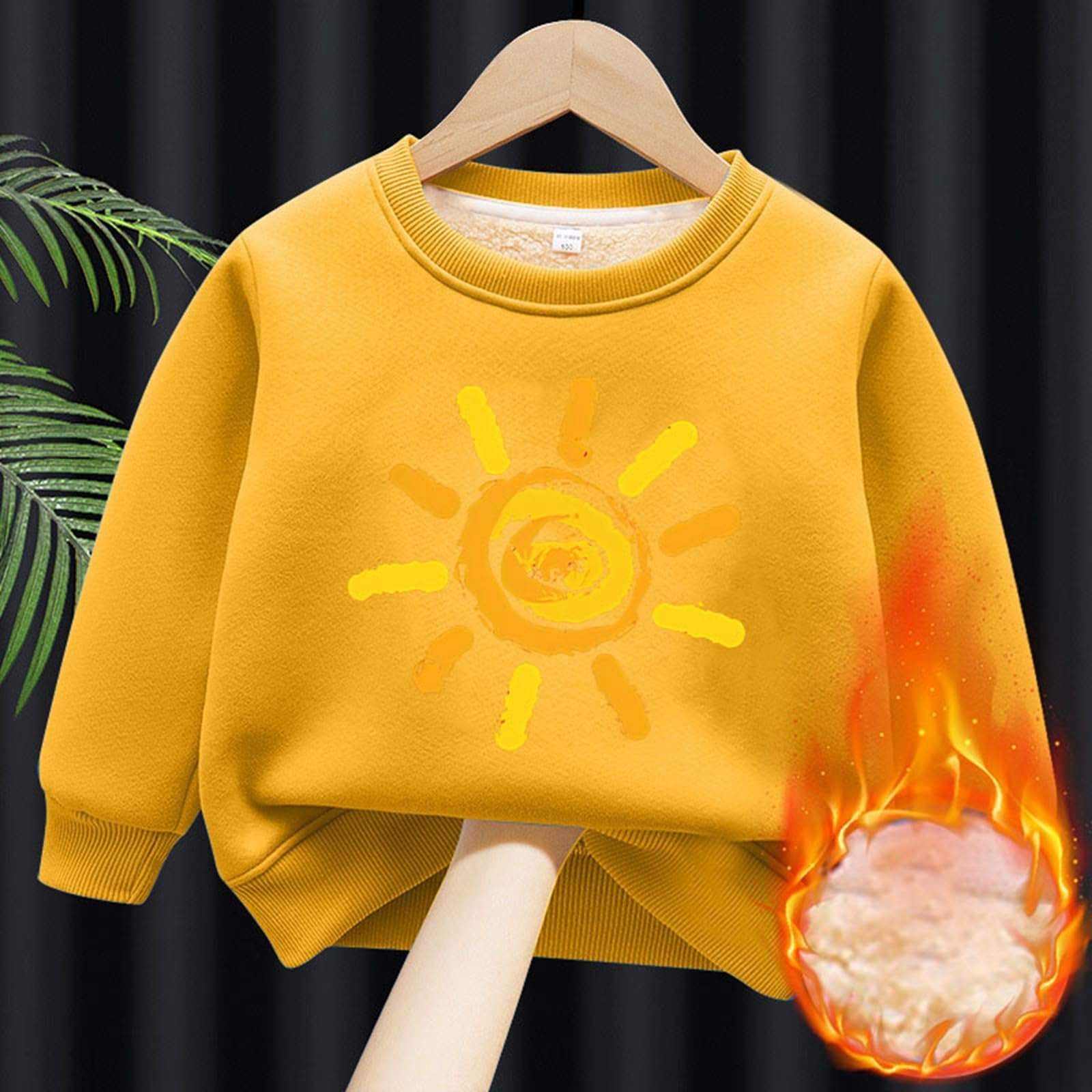 Толстовка Generisch з круглим вирізом і флісовою підкладкою, фото №2