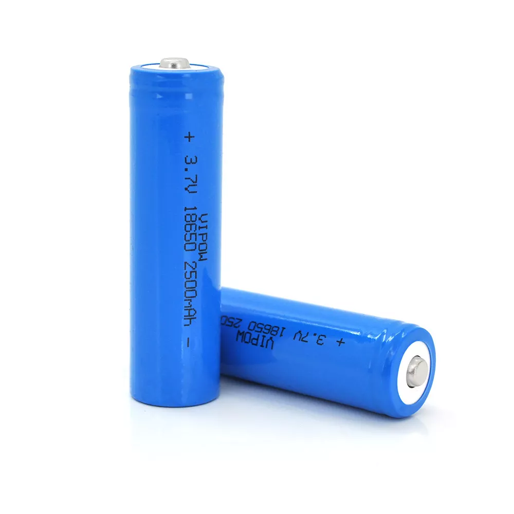 Акумулятор 18650 Li-Ion Vipow ICR18650 TipTop 2500mAh 3.7V, Blue, фото №1