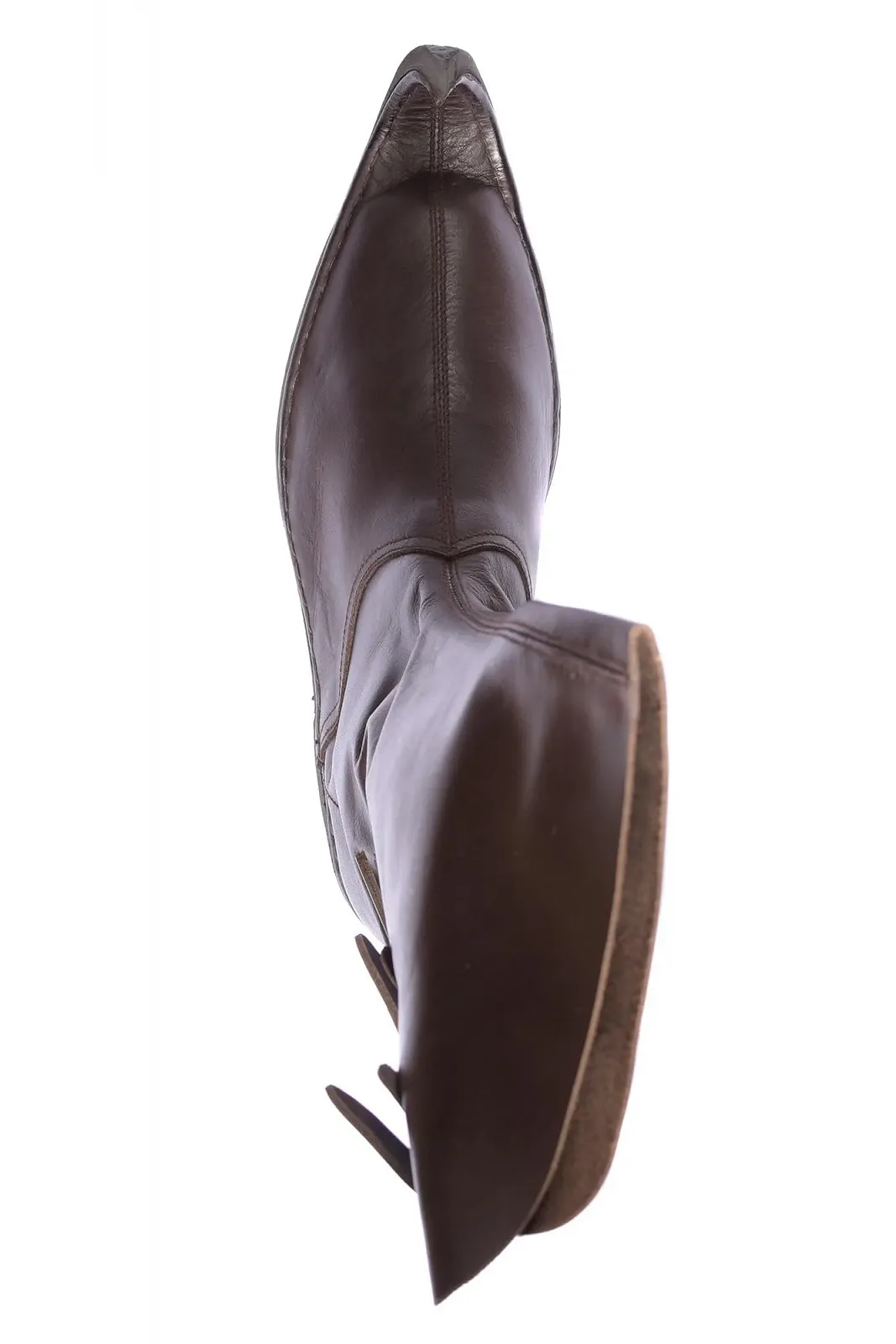 Сапоги Battle-Merchant Трехпряжные Клювовидные Темно-коричневый, фото №3