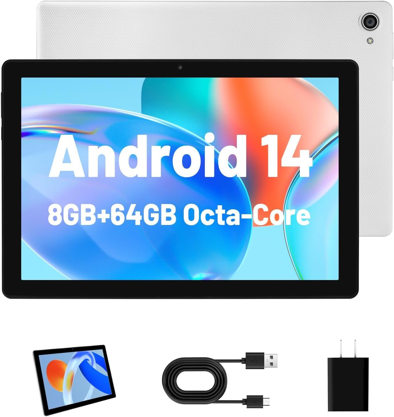 Планшет 10.1" Byxsb C10 3+5/64Gb 8 ядер Android 14 5000 mAh Білий, фото №1 Планшет 10.1" Byxsb C10 3+5/64Gb 8 ядер Android 14 5000 mAh Білий, фото №1