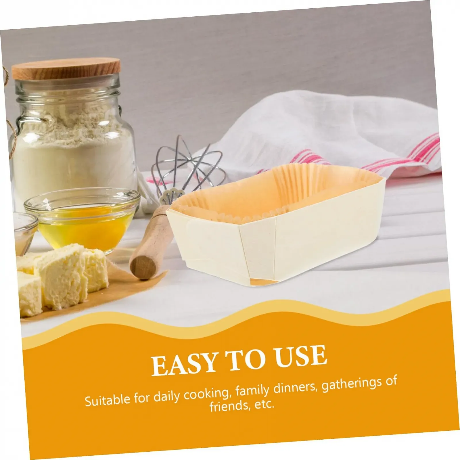 Форми для випікання Ciieeo 6 шт прямокутні дерев'яні з антипригарним покриттям для хліба та кексів, фото №9