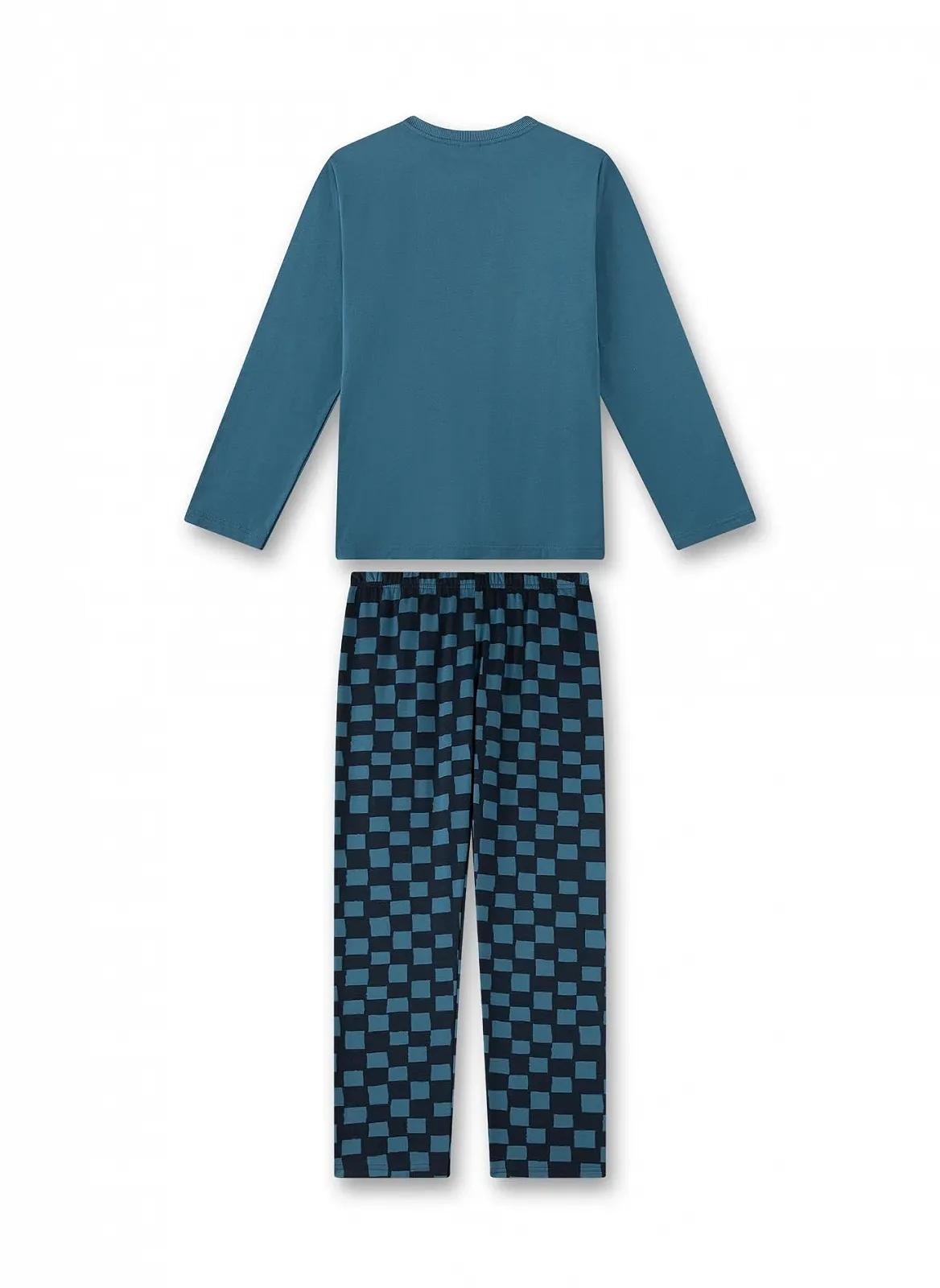 Піжама Sanetta для хлопчиків довга синя, фото №2