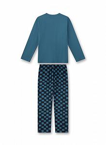 Піжама Sanetta для хлопчиків довга синя synthetic.ua - Фото 1