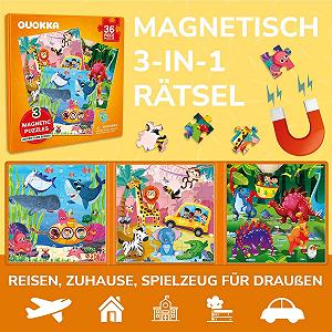 Магнитный пазл QUOKKA Magnetic Game 36 элементов 23 x 63 см synthetic.ua - Фото 1