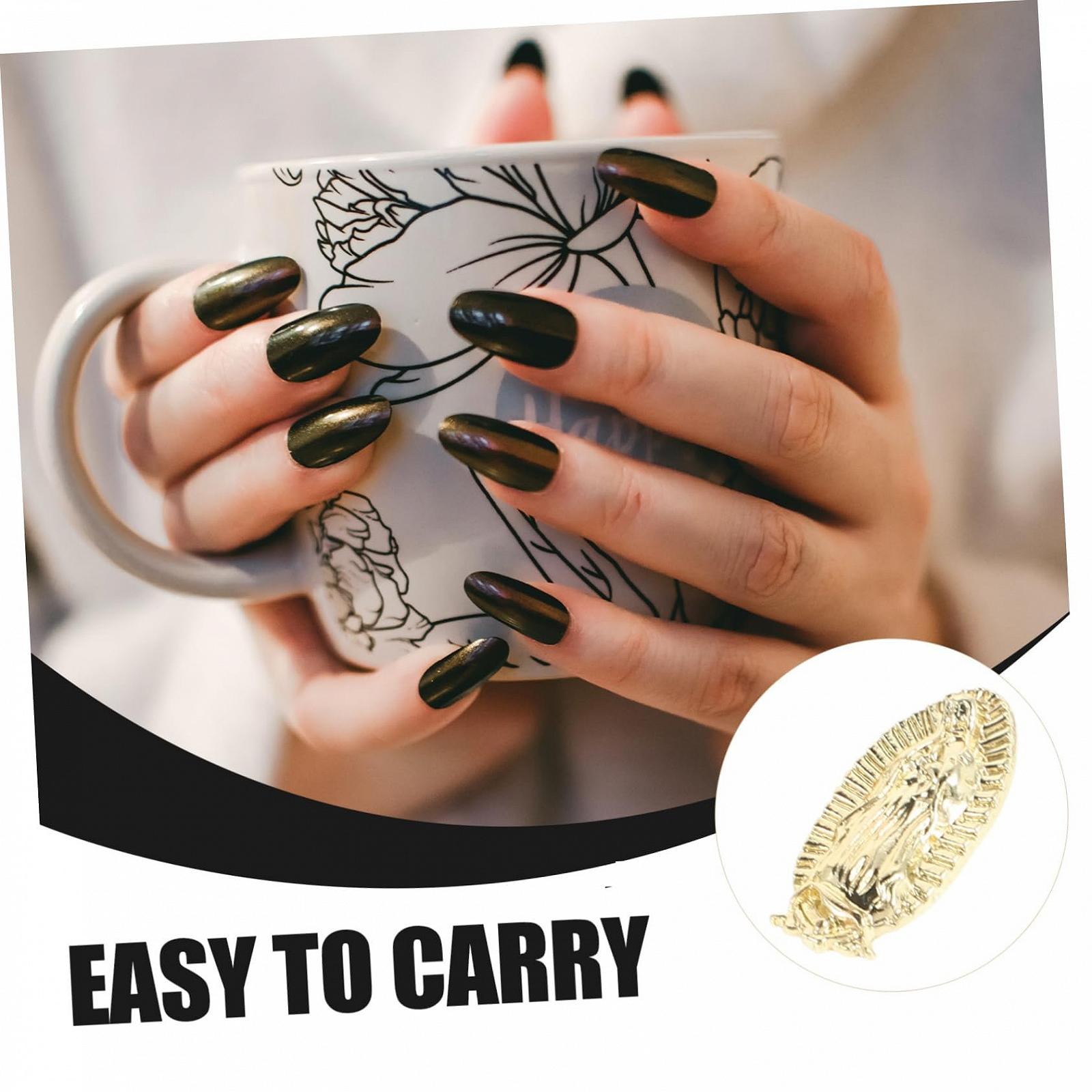 Украшения для ногтей Металл Healvian Модные Дева Золотой, 10 шт., фото №4