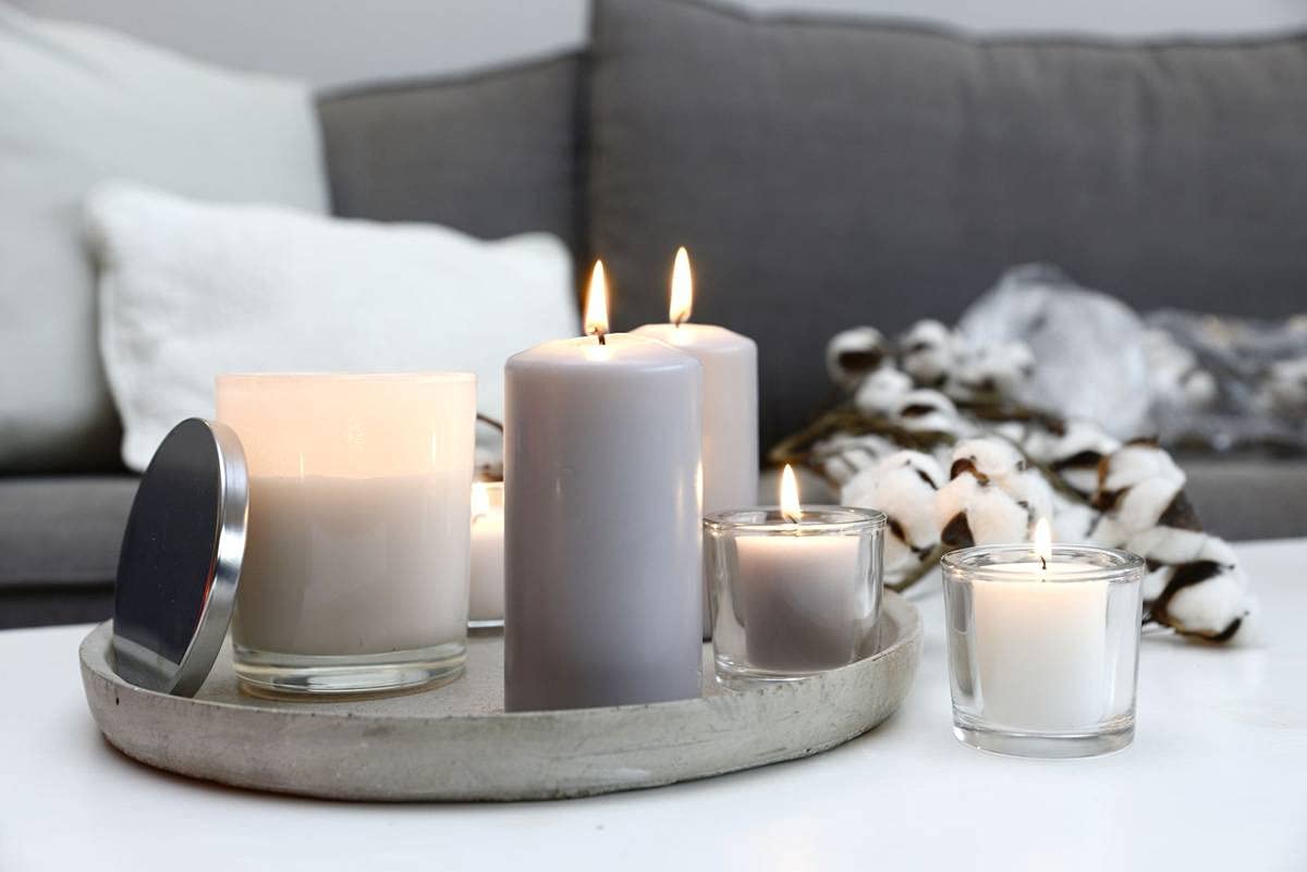 Свічки Müller Tall Pillar Candles набір 6 штук 6.8 x 18 см 60 годин без запаху колір слонова кістка, фото №5