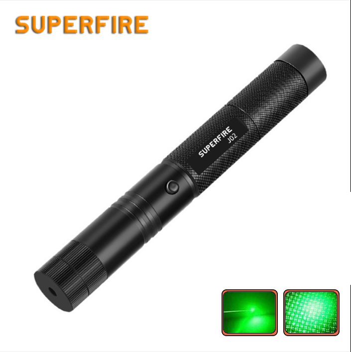 Фонарик лазерный аккумуляторный J02 SuperFire 200mAh, фото №1