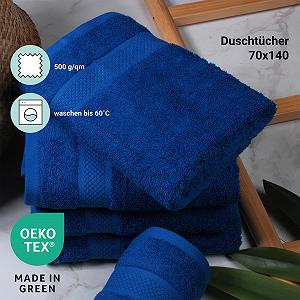 Набір рушників DoubleDry 70 x 140 см 100% бавовна 500 г/м² 6 шт. Blue synthetic.ua - Фото 1