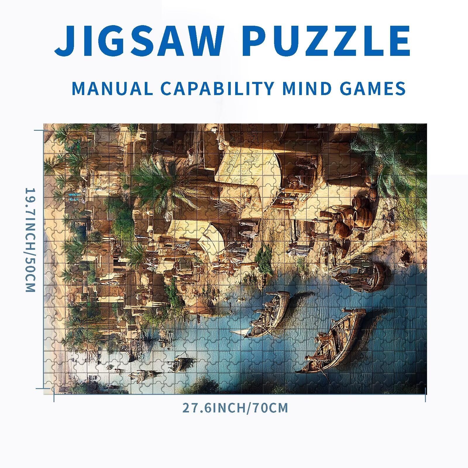 Пазл Ancient Egyptian Village Adobe Construction Scene 1000 элементов 70 x 50 см, фото №2