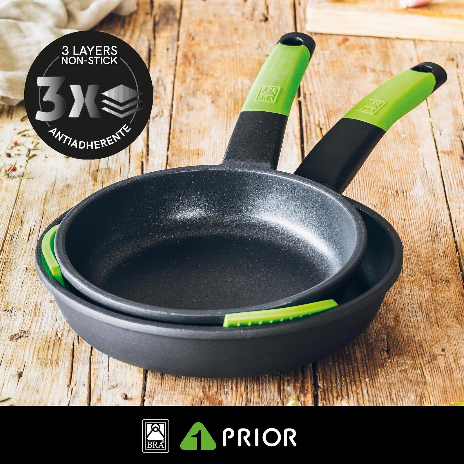 Сковорода-вок Bra Prior 26 см, черная, фото №2 Сковорода-вок Bra Prior 26 см, черная, фото №2