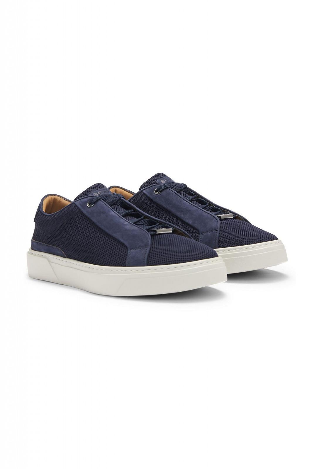 Кросівки BOSS Gary Tenn Gary Lowtop з дихаючим трикотажним верхом, фото №2 Кросівки BOSS Gary Tenn Gary Lowtop з дихаючим трикотажним верхом, фото №2