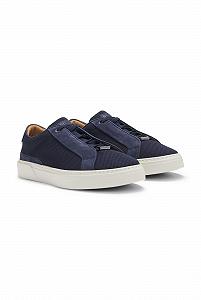 Кросівки BOSS Gary Tenn Gary Lowtop з дихаючим трикотажним верхом synthetic.ua - Фото 1