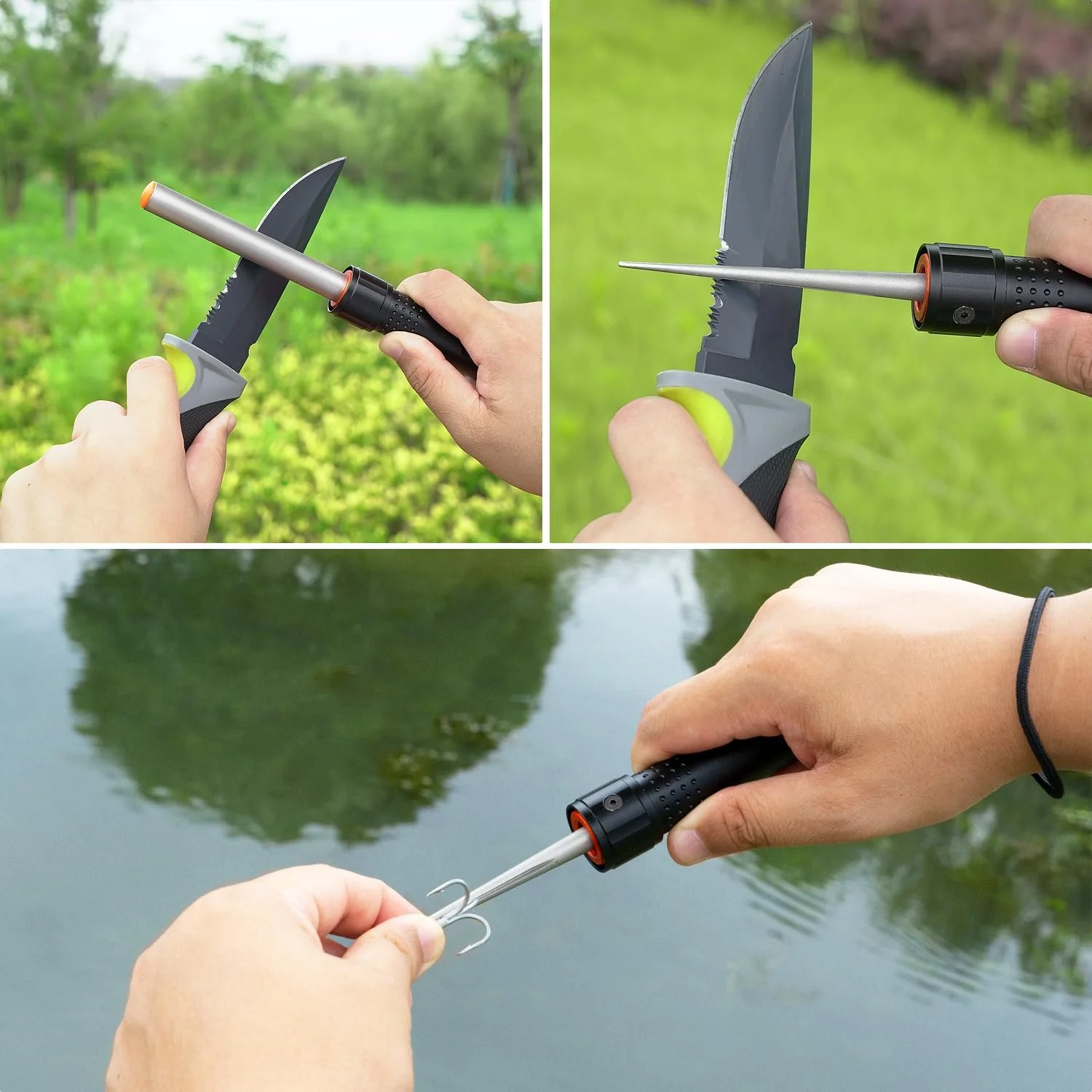 Точилка для ножей SHARPAL 178N Алмазная 3-в-1 для пил и серрейторов 600 грит, фото №4