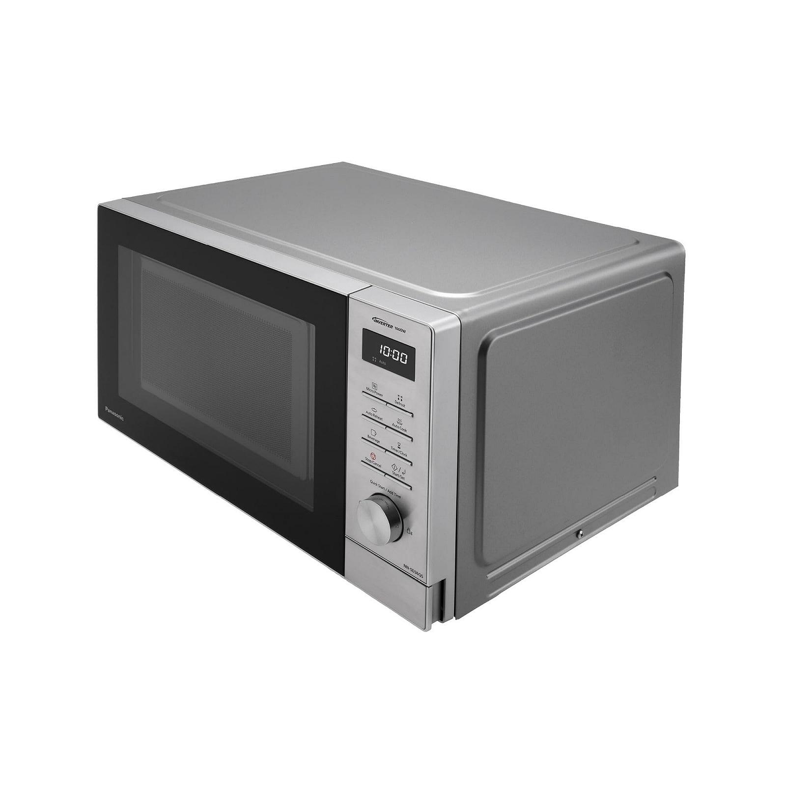 Мікрохвильова піч Panasonic NN-SD36QSEPG Solo 29 л 1000 Вт автоматичне розморожування 11 автоматичних програм таймер срібляста, фото №11