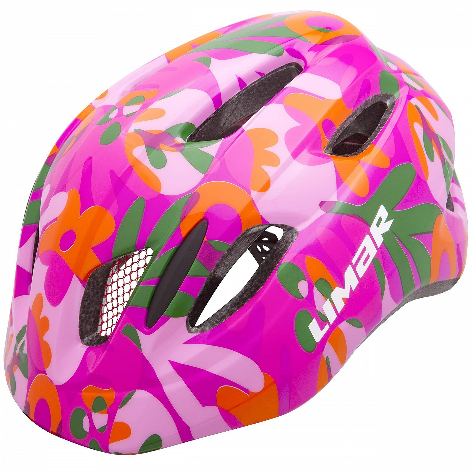 Велосипедный шлем Limar Girls' Kid Pro, розовый с листвой, M, фото №1