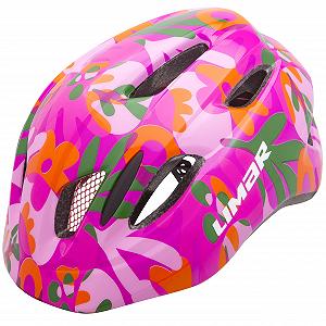 Велосипедный шлем Limar Girls' Kid Pro, розовый с листвой, M - Фото 1